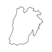 lissabon Karta, distrikt av portugal. vektor illustration.