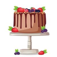 illustration av en utsökt kaka , bakning, bageri affär, matlagning, ljuv Produkter vektor
