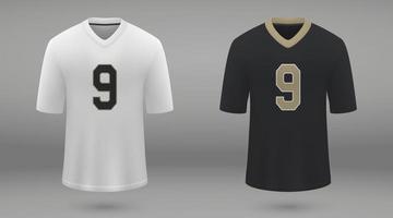 realistisch amerikanisch Fußball Jersey vektor