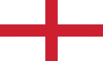 einfach Flagge von England. vektor