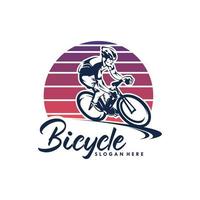 Fahrrad Sport Vektor Logo Design Vorlage