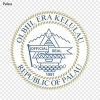 Emblem von Palau vektor