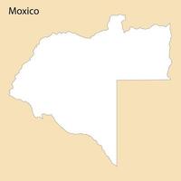 hoch Qualität Karte von Moxiko ist ein Region von Angola vektor