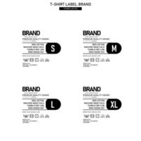 Kleidung Etikette Etikett Vorlage Konzept Vektor Design branding