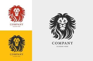 kunglig kung lejon logotyp design. elegant leo djur- logotyp. premie lyx varumärke identitet ikon. vektor illustration