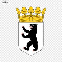 emblem av berlin vektor