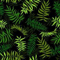 sömlösa gröna blad. tropisk bakgrund. tryck för webb, tyg och omslagspapper. vektor