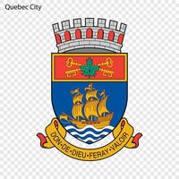 Emblem von Quebec Stadt vektor