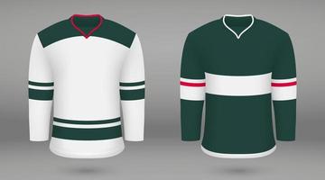 skjorta mall våld hockey jersey vektor