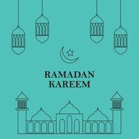 Ramadan karem. Ramadan Mubarok Vektor Kunst. Muslim Ramadan Mubarok. Ramadan Mubarok Illustration.