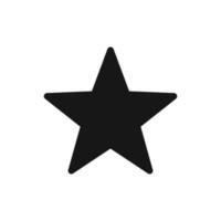 Sternsymbol isoliert auf weißem Hintergrund vektor