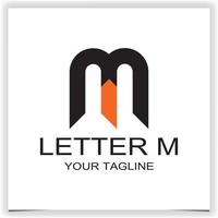 einfach Brief m Logo Prämie elegant Vorlage Vektor eps 10