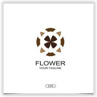 abstrakt blomma klassisk logotyp premie elegant mall vektor eps 10
