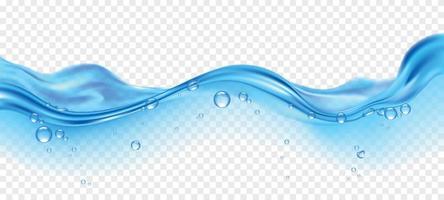 realistisk vatten Vinka vektor