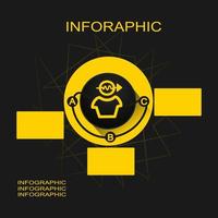 Infografik mit Symbol Schablone zum Geschäft vektor