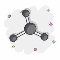 Symbol Nein Nitrate. verbunden zu cbd Öl Symbol. einfach Design editierbar. einfach Illustration vektor