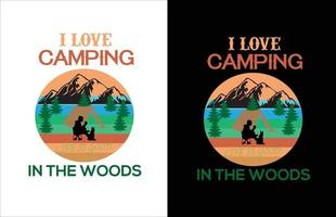 camping t-shirt design vactor ,fjäll t-shirt design vactor vektor