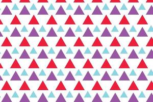 digonale abstrakt wellig einfach violett rot und Pest Polka Dreieck Muster auf Weiß Hintergrund . vektor