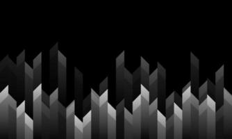 schwarz Weiß geometrisch Technik abstrakt Hintergrund vektor