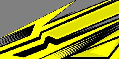 Rennen Streifen Gelb Auto branding vektor