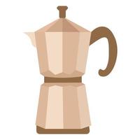 espresso tillverkare. kaffe pott. vectot illustration vektor