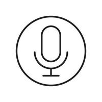 Mikrofon Symbol Vektor Silhouette isoliert, Mikrofon Symbol Pixel perfekt Karaoke Vektor schwarz und Weiß