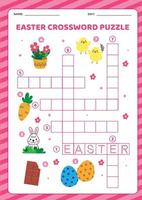 Ostern Kreuzworträtsel Puzzle vektor