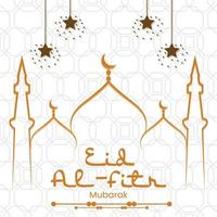 eid al-fitr mubarak önskar posta vektor