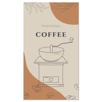 Kaffee Poster retro Stil vektor