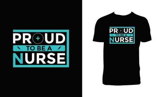 Krankenschwester Typografie und Beschriftung t Hemd Design vektor