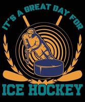 dess en bra dag för is hockey. vektor
