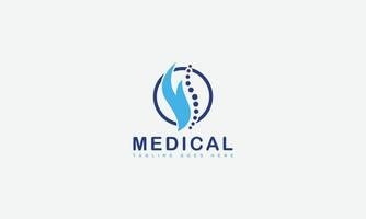 medicinsk logotyp design mall vektor grafisk branding element.