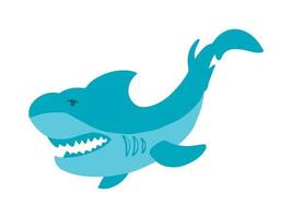 haj fisk tecknad serie design illustration vektor