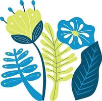 Blumen und Pflanzen Illustration vektor