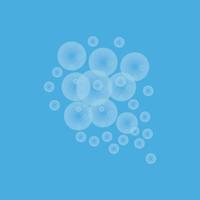 naturlig realistisk bubbla design mall vektor