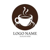 Kaffee Tasse Logo mit Vektor Stil Vorlage