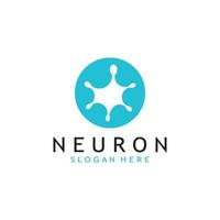 Nerv Zelle Logo oder Neuron Logo mit Vektor Vorlage