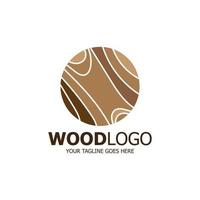 Holz Logo basierend Design Vektor Vorlage