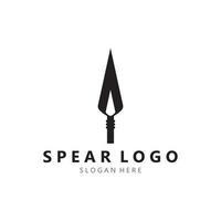 Speer Logo Design mit Vorlage Vektor Illustration