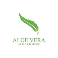 Aloe vera Logo Design Vektor Illustration Vorlage