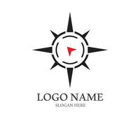Kompass Logo und Symbol mit Vektor Konzept Illustration Vorlage