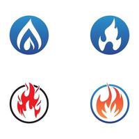 lodernd Feuer, Glut, Feuerball Logo und Symbol Vektor Bild. mit Vorlage Illustration Bearbeitung.