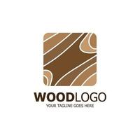 Holz Logo basierend Design Vektor Vorlage