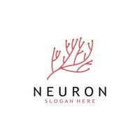 Nerv Zelle Logo oder Neuron Logo mit Vektor Vorlage