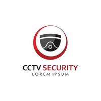 cCTV teknologi och säkerhet logotyp mall. vektor