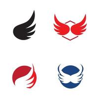 minimalistisch Vogel Flügel Logo. einfach Bearbeitung von Vorlage Vektor Illustration.
