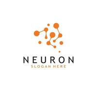 Nerv Zelle Logo oder Neuron Logo mit Vektor Vorlage