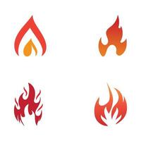 lodernd Feuer, Glut, Feuerball Logo und Symbol Vektor Bild. mit Vorlage Illustration Bearbeitung.