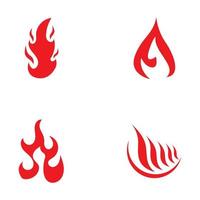 flammande brand, glöd, eldkula logotyp och symbol vektor bild. med mall illustration redigering.