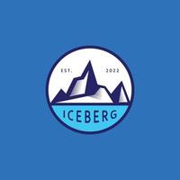 Eisberg abstrakt Logo Vorlage. vektor